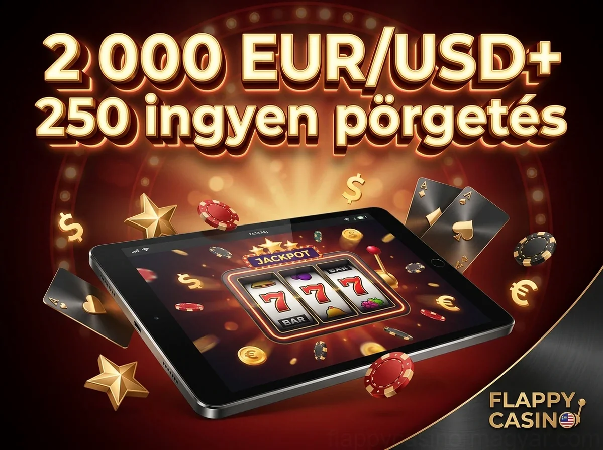 2 000 EUR/USD+ 250 ingyen pörgetés